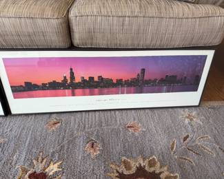 Framed Chicago panoramas by James Blakeway; Series 1-4