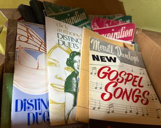 vintage song sheets & hymnals