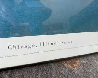 Framed Chicago panoramas by James Blakeway; Series 1-4