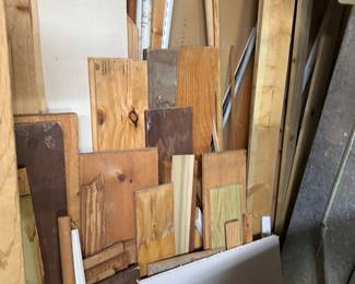 misc. wood pieces and planks