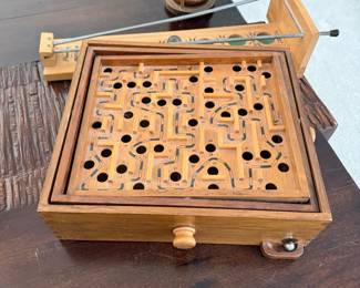 vintage Labyrinth wooden game