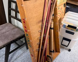 1950s Carrom KIKIT TK-7 wooden soccer foosball tabletop game