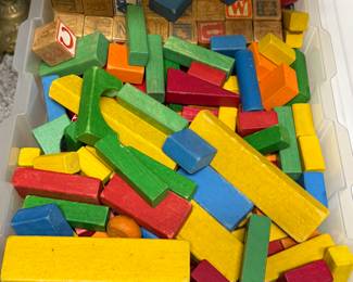 classic wooden building blocks