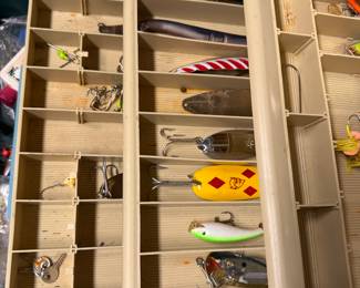 tackle box with lures