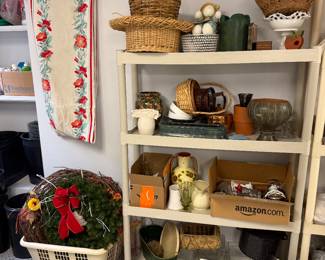 Floral making supplies; racks