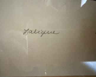 DAN MITRA "LALIQUE" 625/950 VASE COLOR ETCHING 