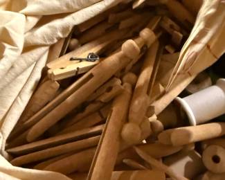 wooden clothespins