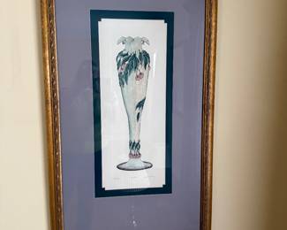 DAN MITRA "LALIQUE" 625/950 VASE COLOR ETCHING