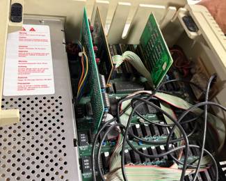 vintage Apple ll computer, manuals