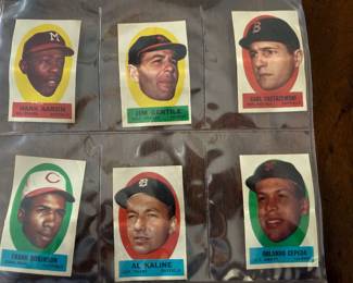 1963 TOPPS baseball peel-offs