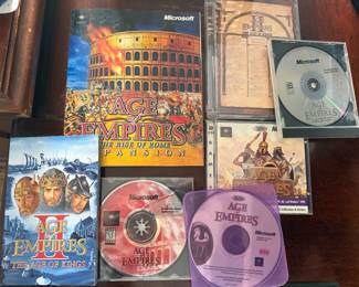 Age of Empires computer game, manuals & diss