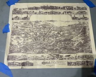Town map of Sharon