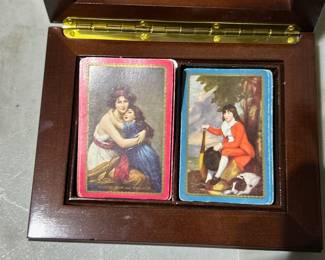 cards in Wood box