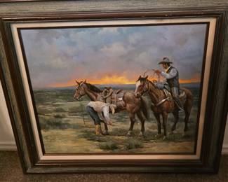 Fabulous hand painted art, western