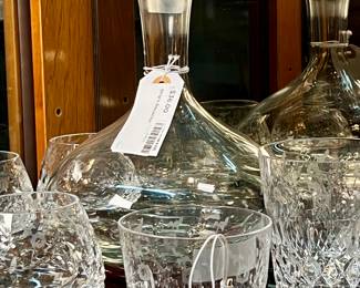 Rogaska Gallia Crystal Rocks Glasses and Brandy Snifters