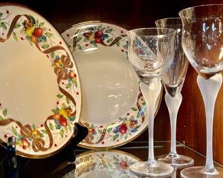 Mikasa "Sea Mist" Wine Glasses and Champagne Flutes