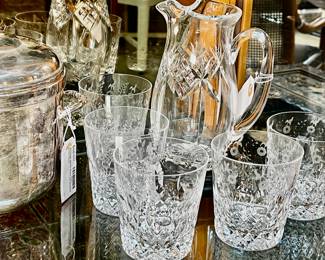 Vintage Crystal Martini Pitcher - probably Waterford.