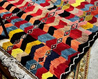 Wool Hand Knotted Tribal Rug