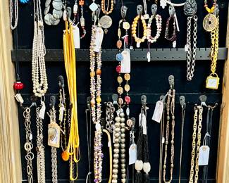 Collection of Costume Jewelry Necklaces and Bracelets, a lot are Vintage