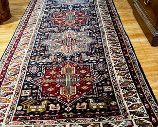 Vintage Hand Woven Wool Runner