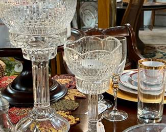 Glass or Lead Crystal Candle Holders