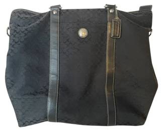 Coach Black Signature Tote Bag 