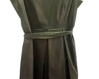 Julian Taylor Black Beaded Colar Dress 