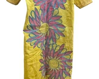 Custom Made Yellow wRed Flowers Boubou 