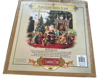 Grandeur Noel Porcelain Santa Scene 