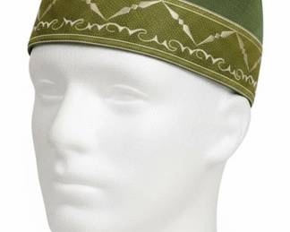 Custom Made AsoOke Fila Green  Gold Tones 