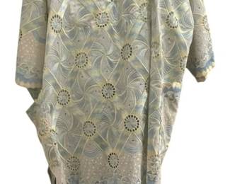 Custom Made YellowBlue Agbada 