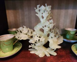 Beautifully carved (what we believe) jade.