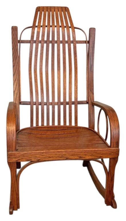 Amish Oak Bentwood Rocker 