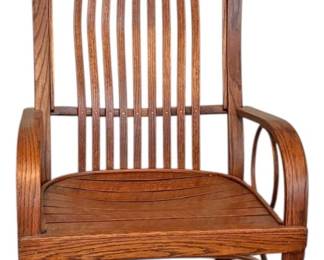 Amish Oak Bentwood Rocker 