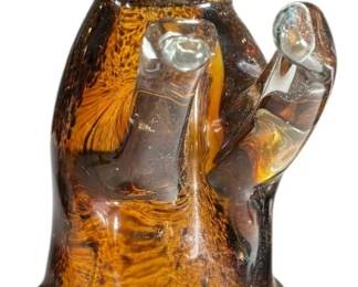 Handblown Art Glass Bear 
