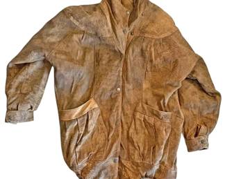 Mens Vintage Leather Coat 