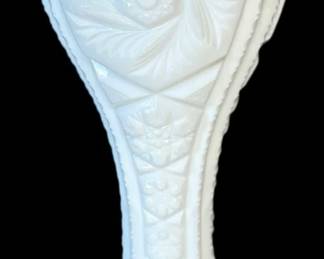 Milk Glass Horn Vase 