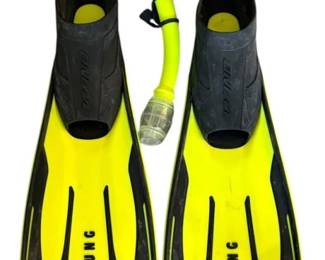 Aqua Lung Fins and Snorkel 