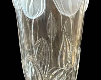 Crystal Tulip Floral Vase 