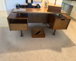 MCM Teak Double Sided Desk