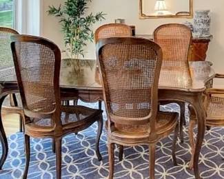 Dining table and 6 chairs