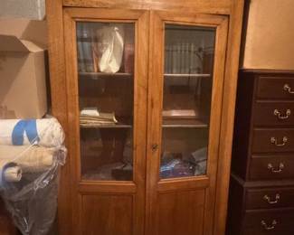 FRENCH WOODEN BOOK CABINET