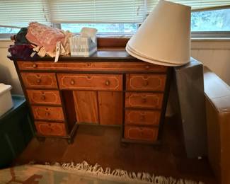 Antique inlay desk