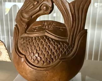 Mokugyo Buddhist wood fish drum