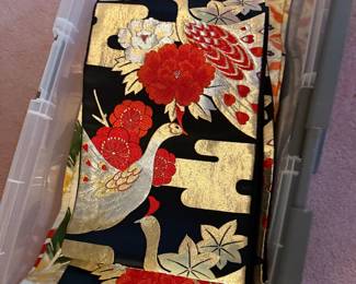 Vintage silk Japanese obi collection