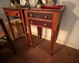 Side tables with drawers