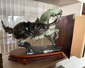 CArved jade horse