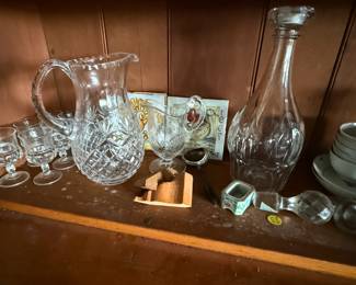 Old glass and decanters