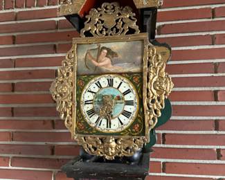 Dutch stool clock, stoelklok 1800s