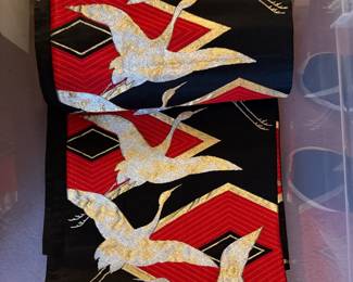 Vintage silk Japanese obi